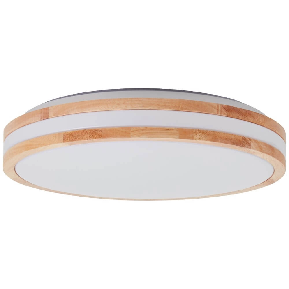 Houten plafonnière Laskos Ø 38cm Brilliant 4004353396236