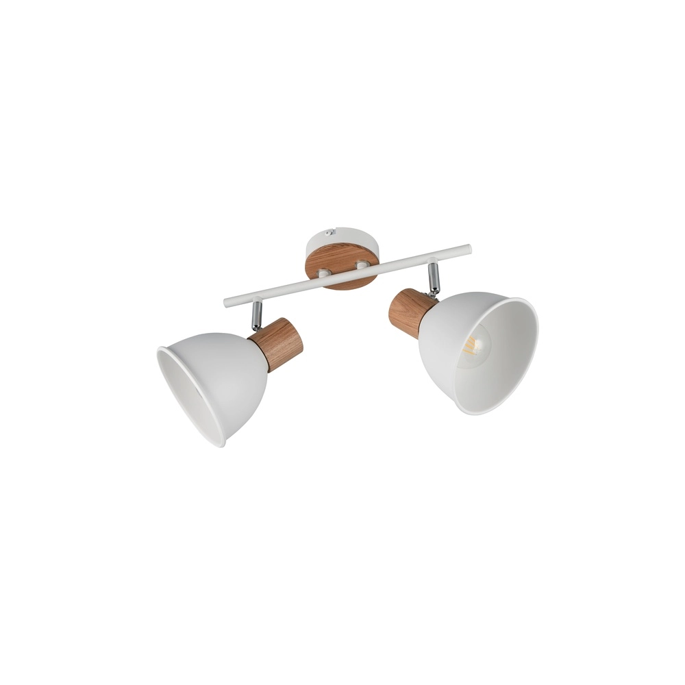 Plafondlamp Delume dubbel wit Trio 4017807672251