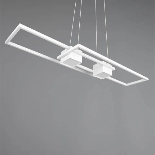 Led hanglamp kantoor Albany wit Trio 4017807610338