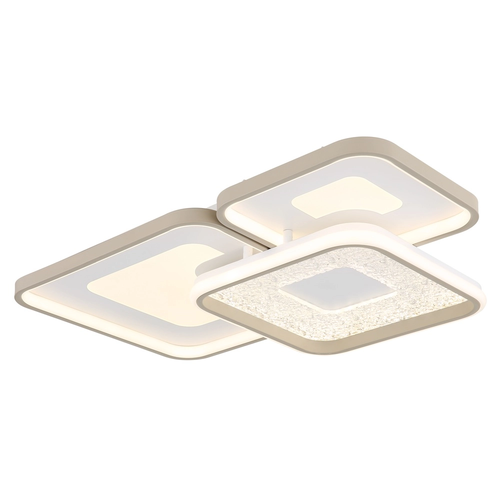 Moderne plafondlamp Mosaiko 64cm zand bruin