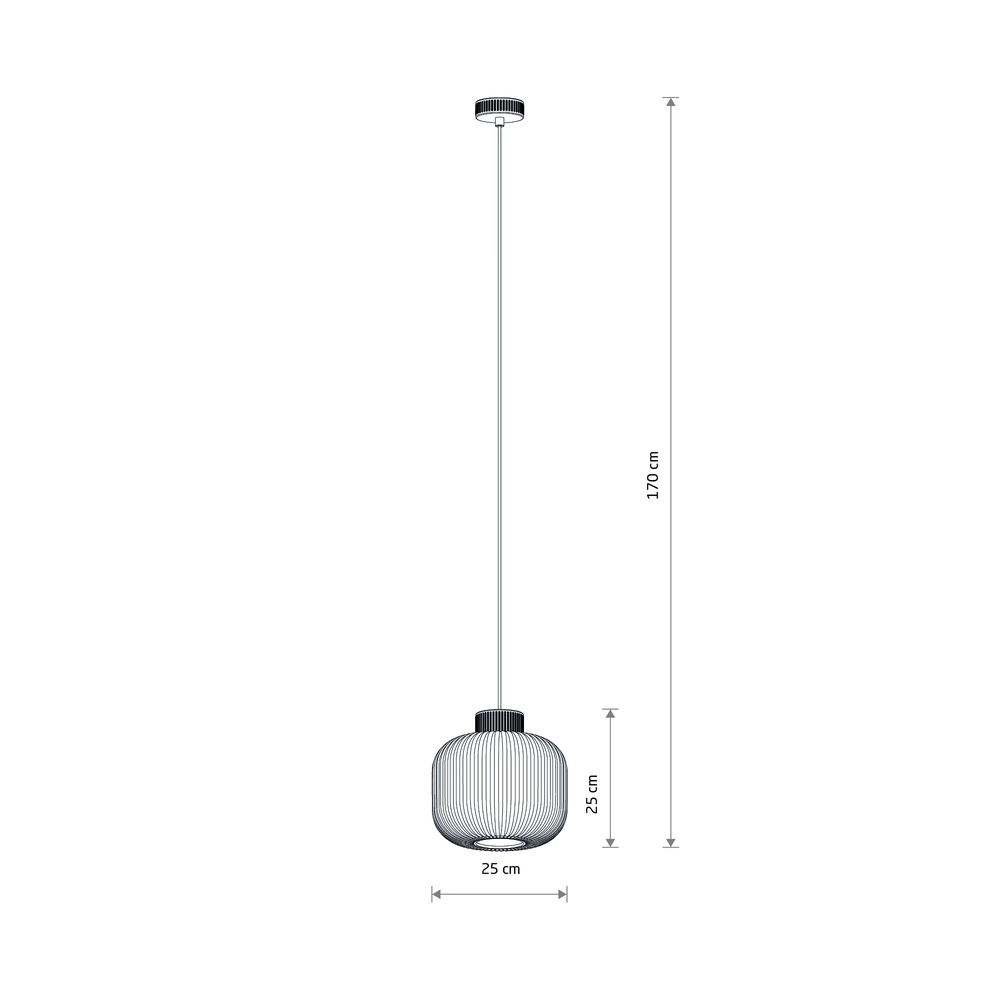 Hanglamp Aurora zand bruin Ø 25cm Lyora 5903139119665