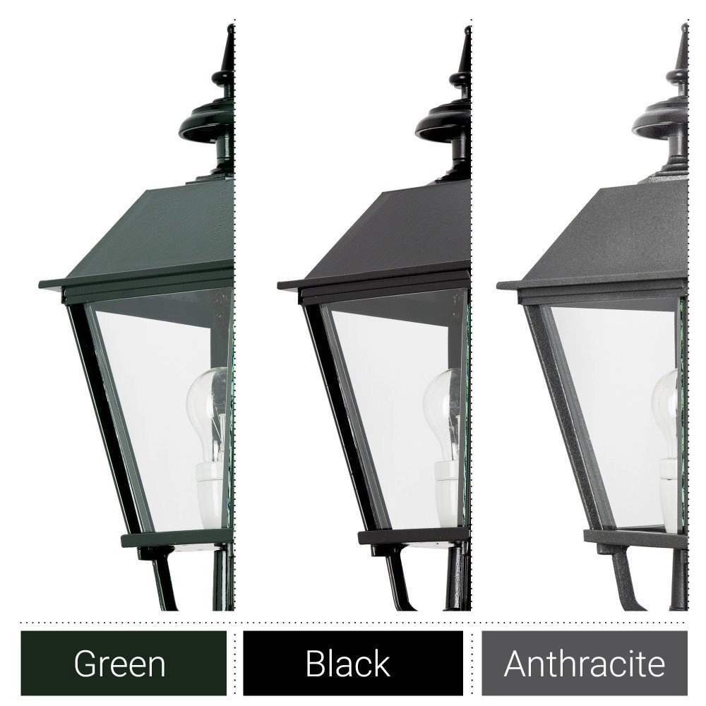 Schriklamp Preston met bewegingsmelder - zwart KS verlichting 8714732118545