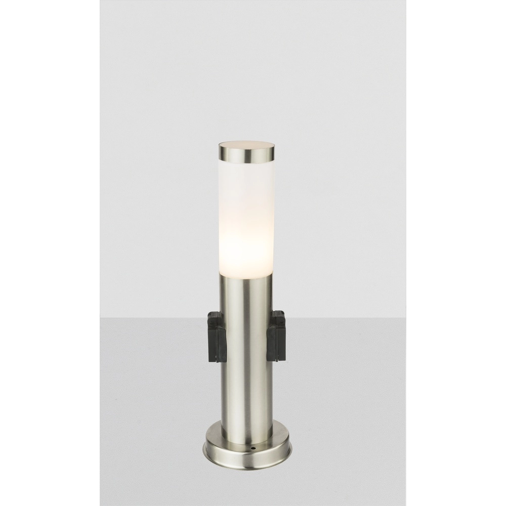 Tuinlamp Boston RVS met stopcontact Globo 9007371123926