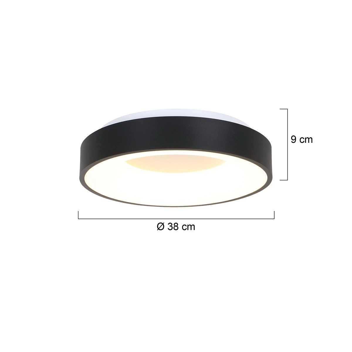 Slaapkamer plafonnière Ringlede Ø 38cm Steinhauer 8712746131246