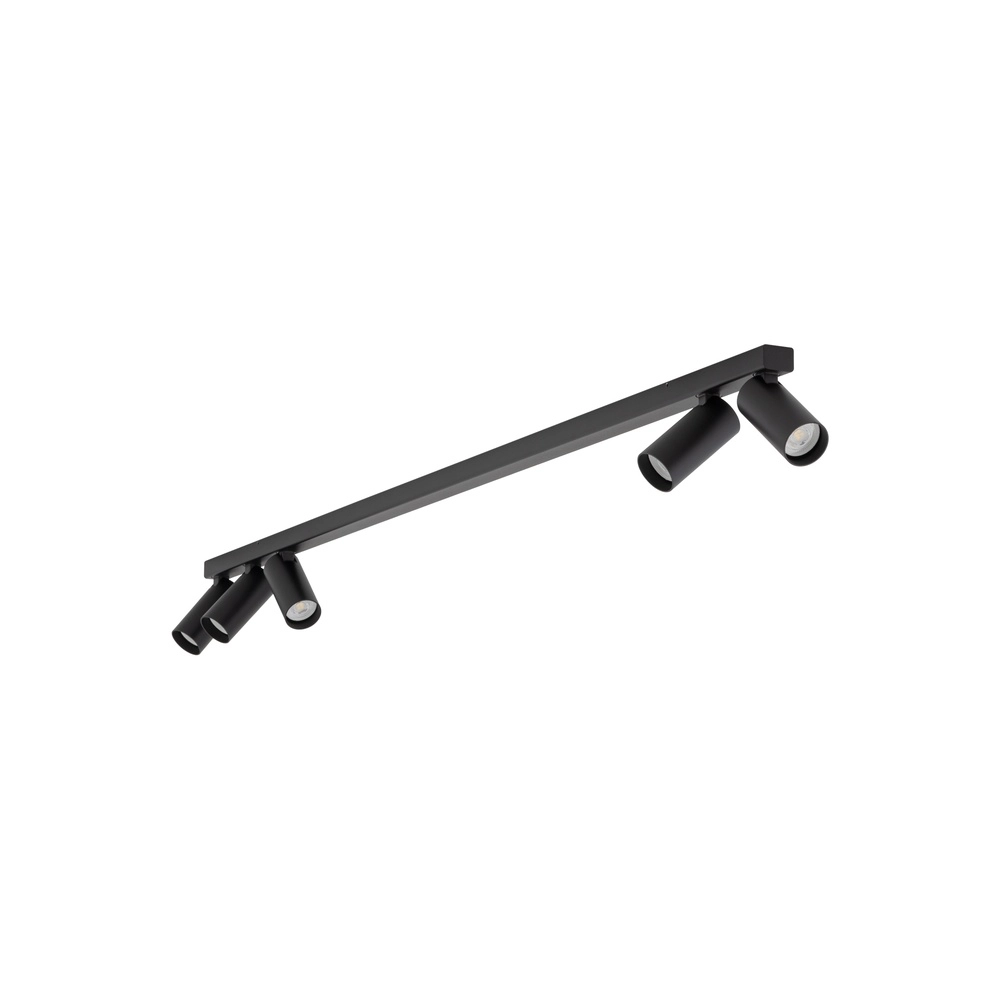 Opbouwspot 5x GU10 Fourty zwart Lyora 5903139107419