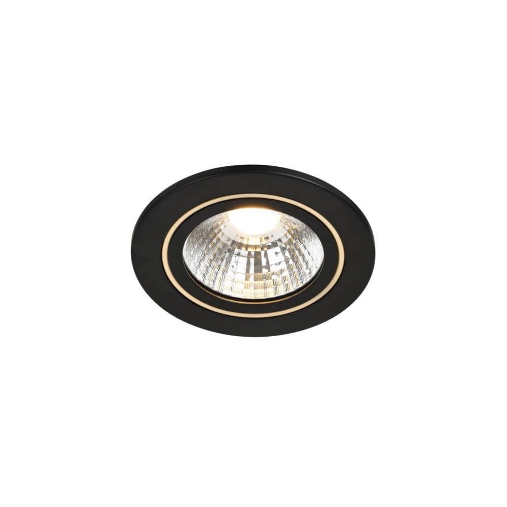 Ronde inbouwspot Alec zwart Nordlux 5704924006968