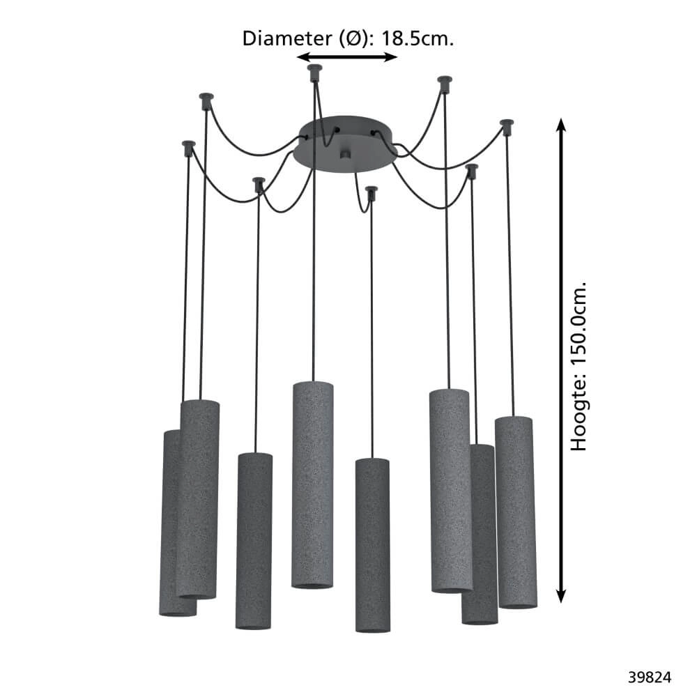 Multi pendel hanglamp Mentalona antraciet Stars of Light 9002759398248