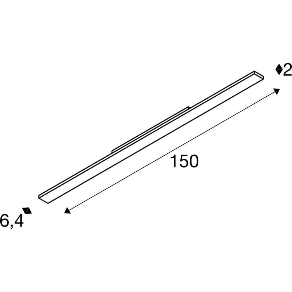 Lamp voor rail Sight Easy wit 3-fase 3000K SLV 4024163297226