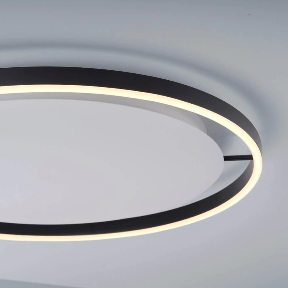 Plafondlamp Ritus zwart Ø 58,5cm Just Light 4043689983932