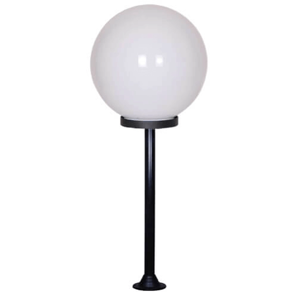 Tuinlamp Globe Bolano 251cm. staand opaal