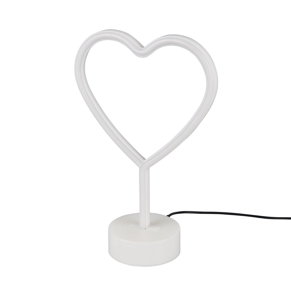 Tafellamp Heart met roze licht Trio 4017807429381