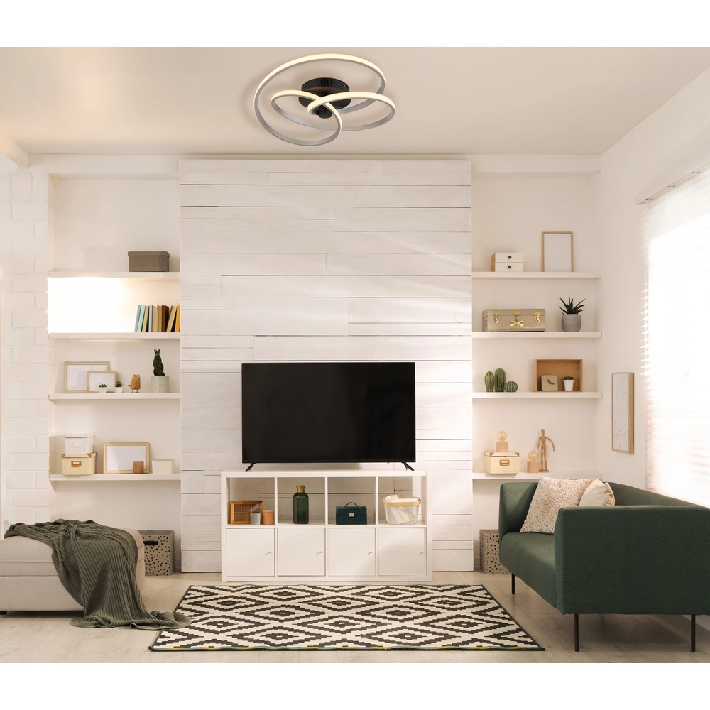 Moderne plafondlamp Glyxar zwart Globo 9007371453788