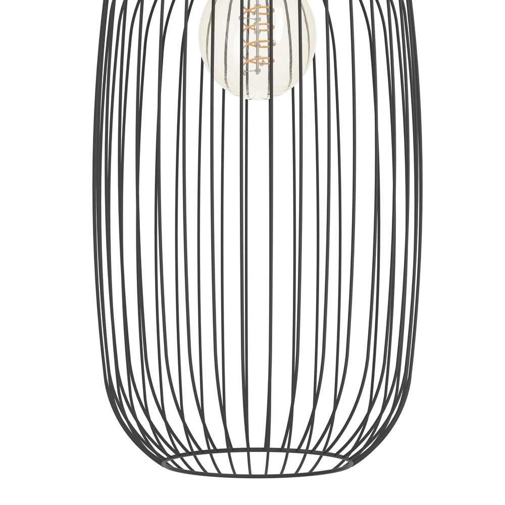 Draad hanglamp Lodods zwart Ø 22cm Eglo 9008606390274