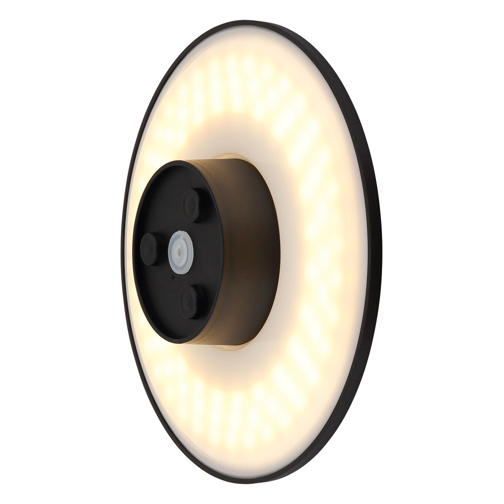 Strakke wandlamp Lamont zwart Globo 9007371507733