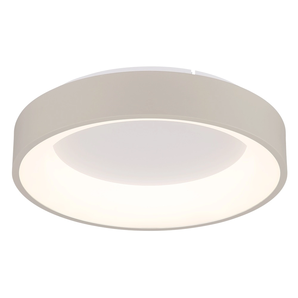 Moderne plafondlamp Gallegos zand bruin Ø 38cm