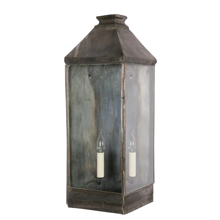 Landelijke buitenlamp Greenwich Large handgemaakt - antiek koper (ANT)