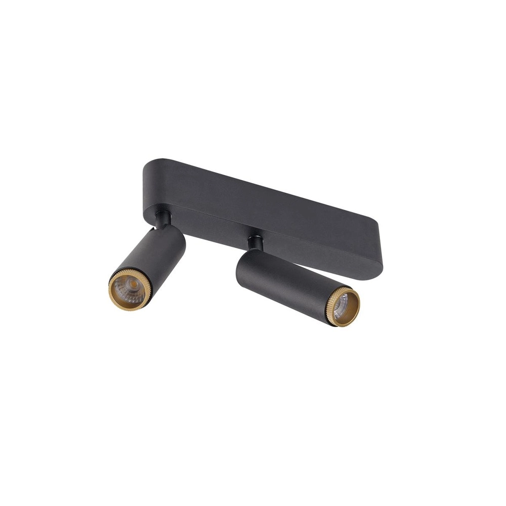 Opbouwspot Grip! S 2-lichts zwart 3000K SLV 4024163304894