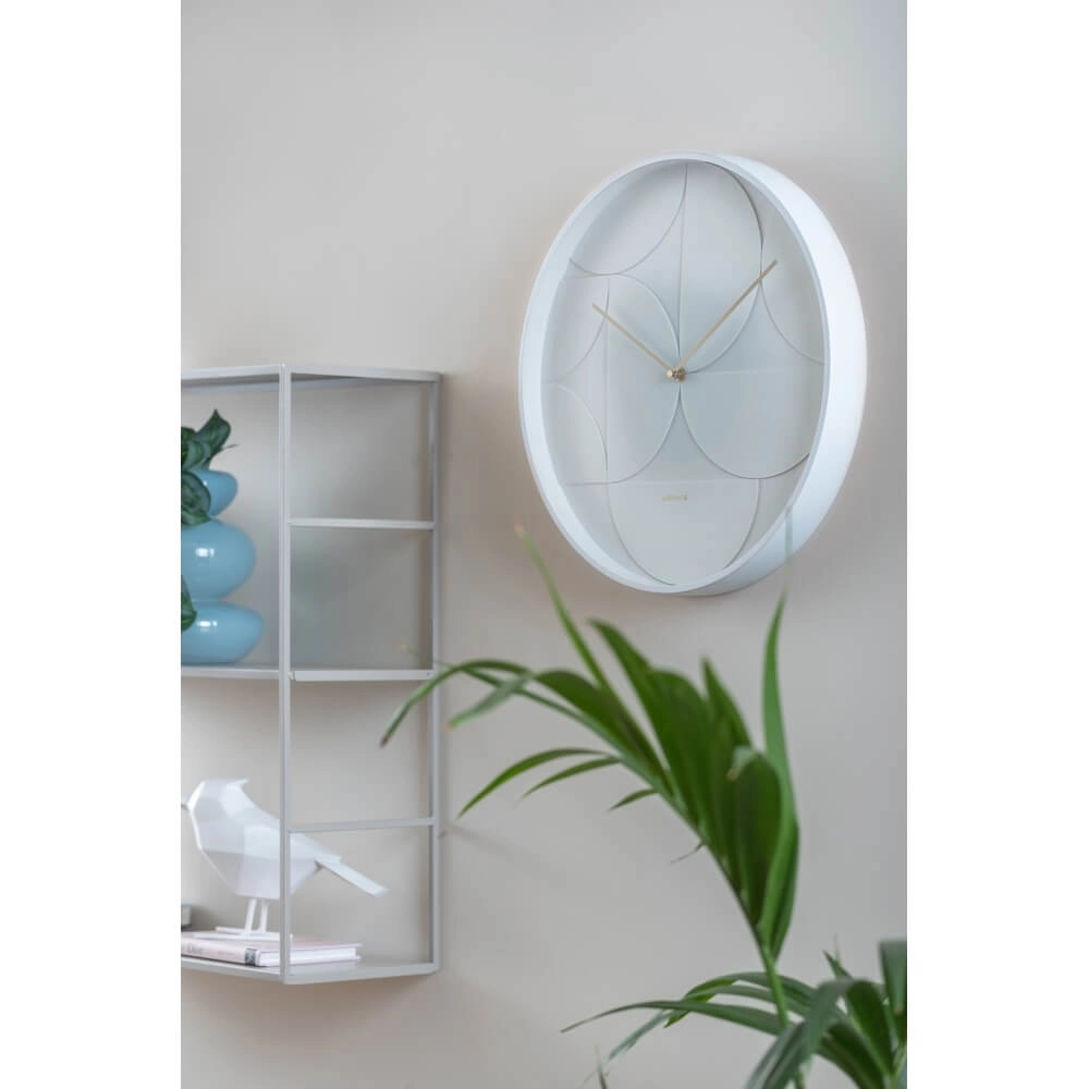 Wandklok Echelon Circular wit - Ø 40cm Karlsson 8714302727726