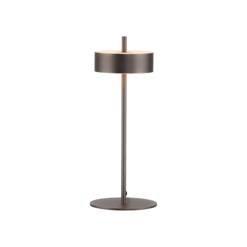 Bruine tafellamp Q-Rotate design Paul Neuhaus 4012248383216