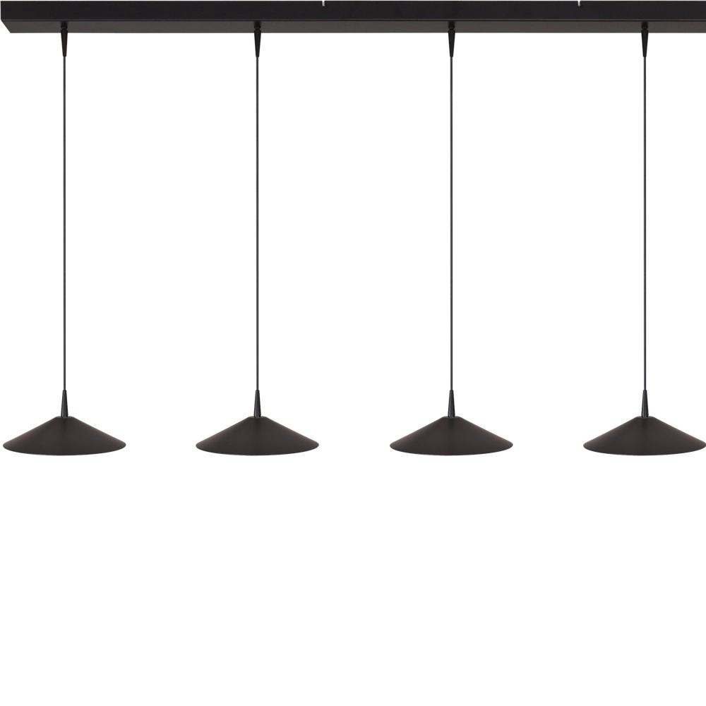 5-lichts hanglamp Ceppo zwart Ø 22cm Masterlight 8718121358482