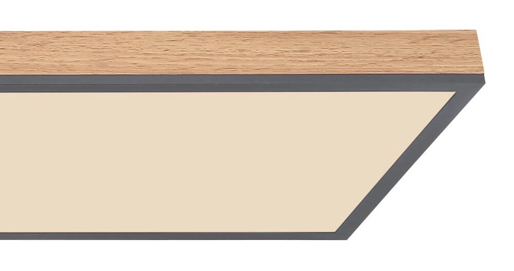 Houten led plafondlamp Doro 120x30cm Globo 9007371428014