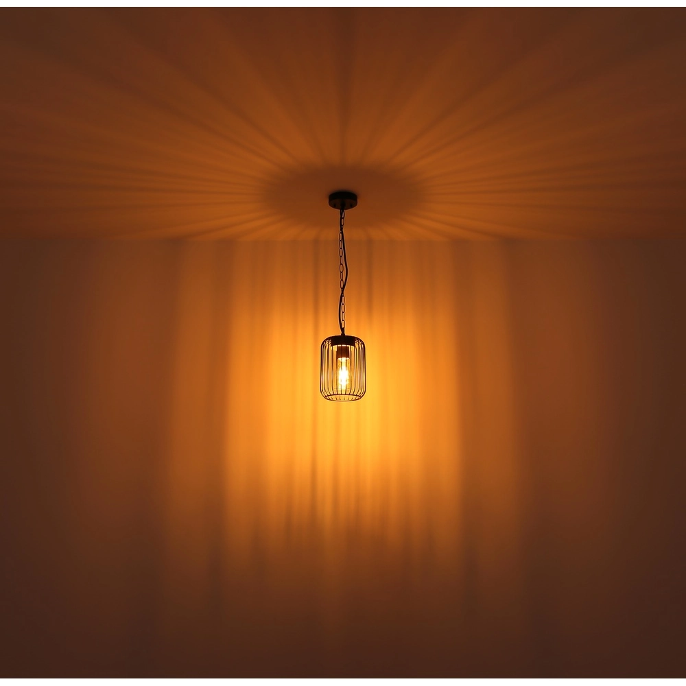 Hanglamp Nina zwart voor buiten Globo 9007371435340