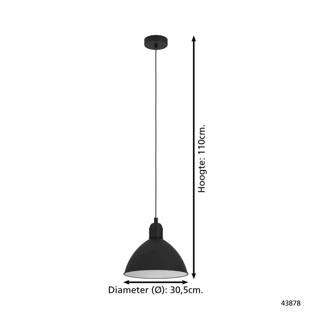 Landelijke hanglamp Priddy Ø 30,5cm Eglo 9002759438784