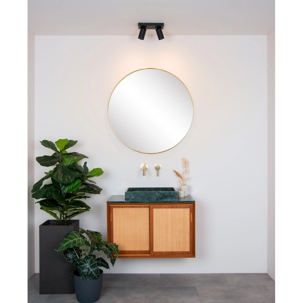 Plafondspot Taylor IP44 2-lichts zwart Lucide 5411212092632