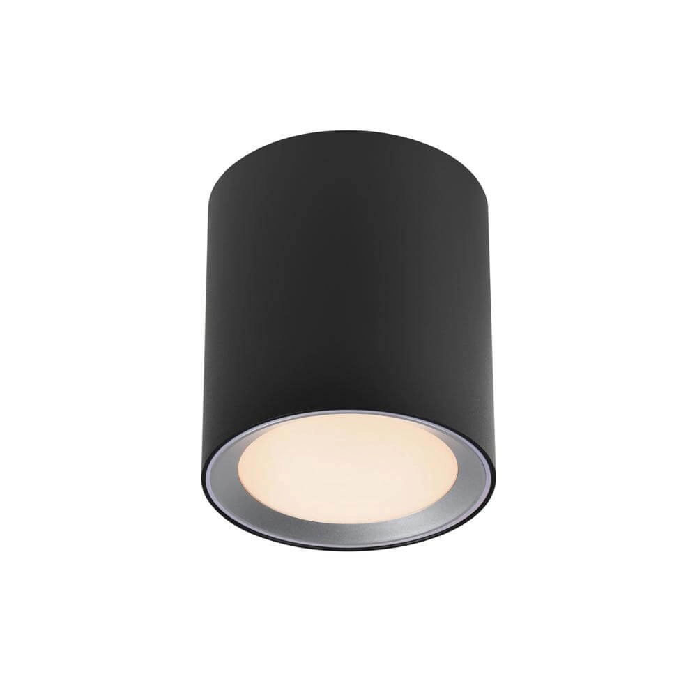 Zwarte opbouwspot Landon 14cm Nordlux 5704924007330