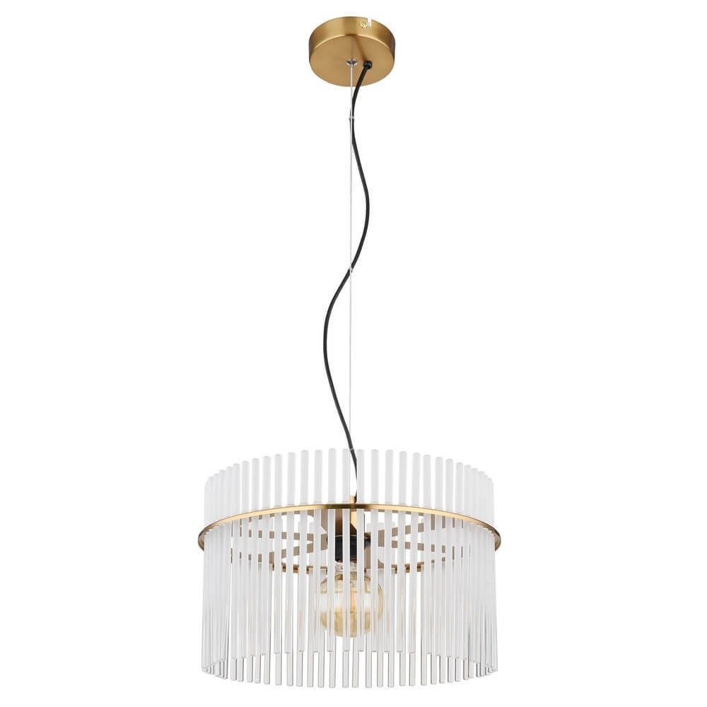 Gouden hanglamp Gorley met glas Ø 40cm Globo 9007371449804