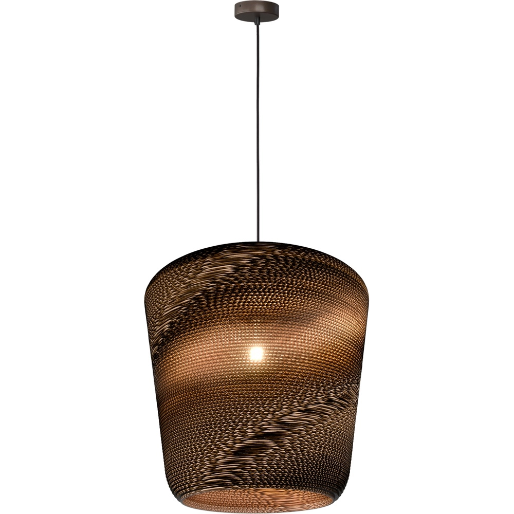 Cacao hanglamp Carta Moody Ø 54cm Think Paper kap