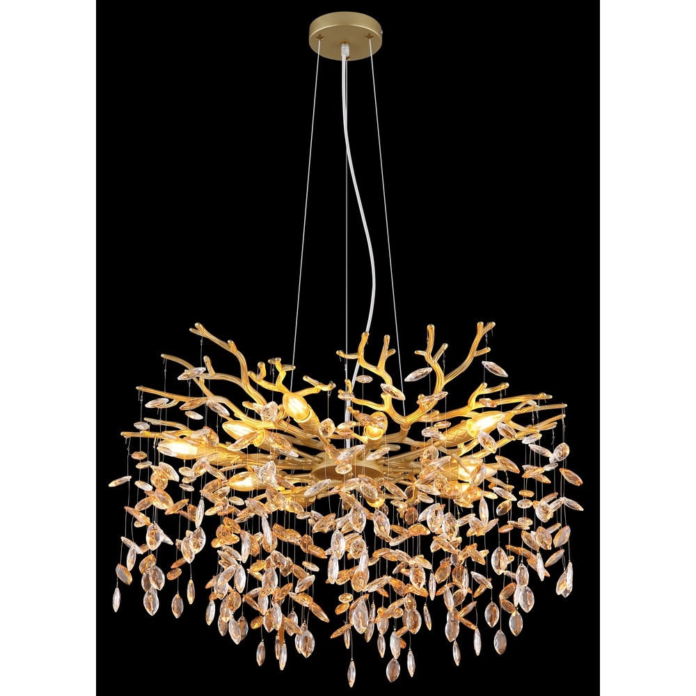 Hanglamp Queena goud Ø 80cm Globo 9007371522682