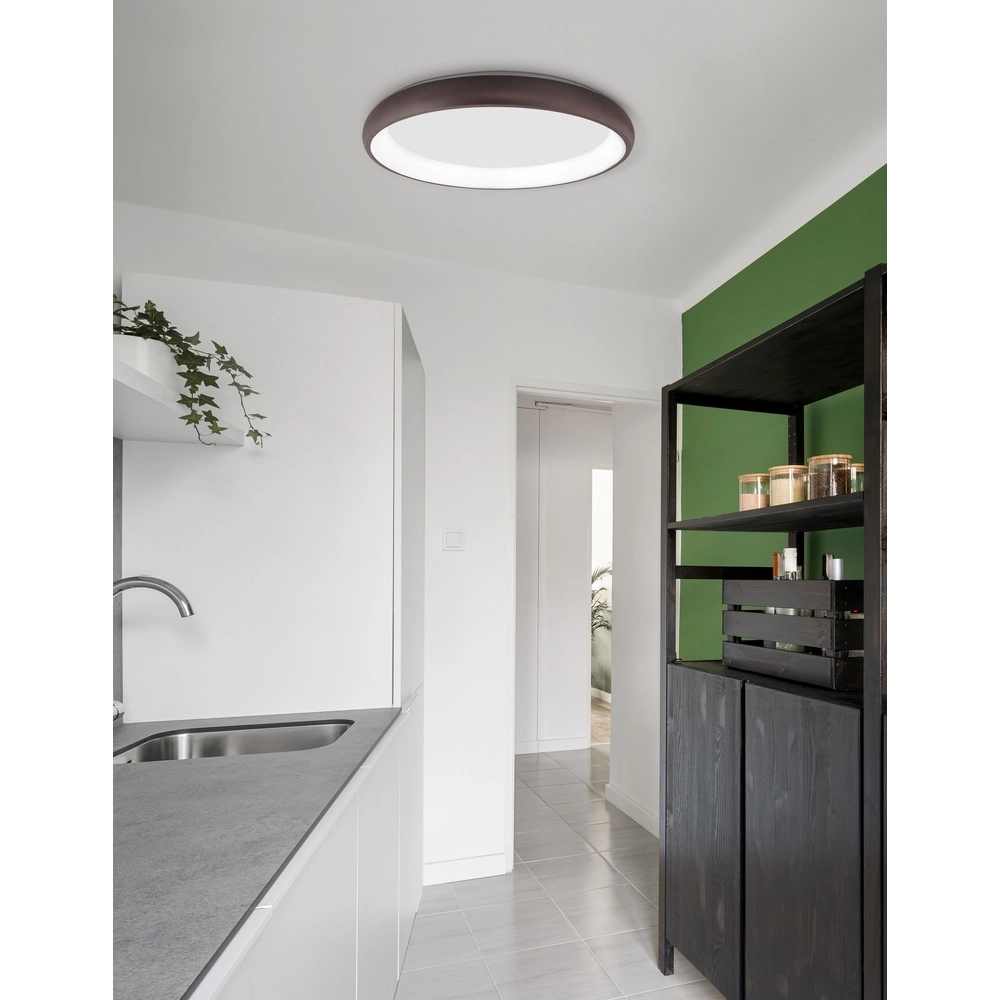 Plafondlamp Albi koffie bruin Ø 61cm Lyora 5212017414878