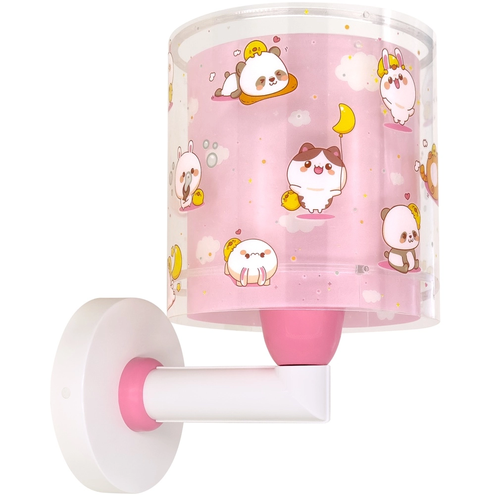 Kinder wandlamp Kawaii Friends roze glow in the dark