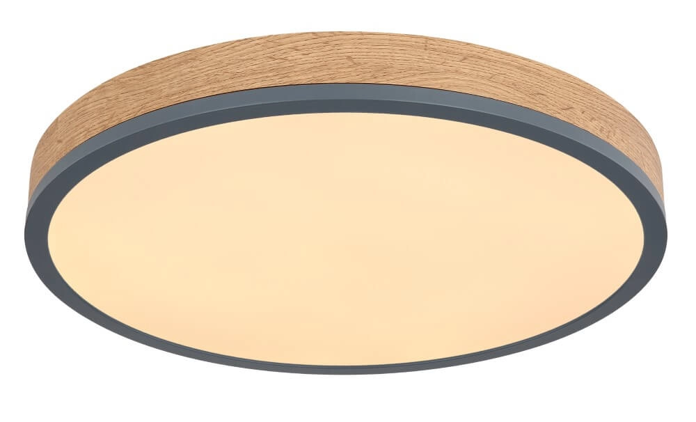 Houten led plafondlamp Doro Ø 45cm