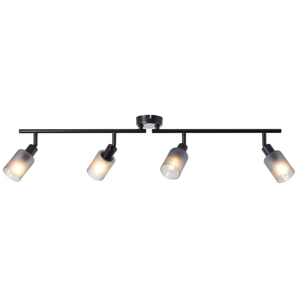Zwarte plafondlamp Loralie 4-lichts