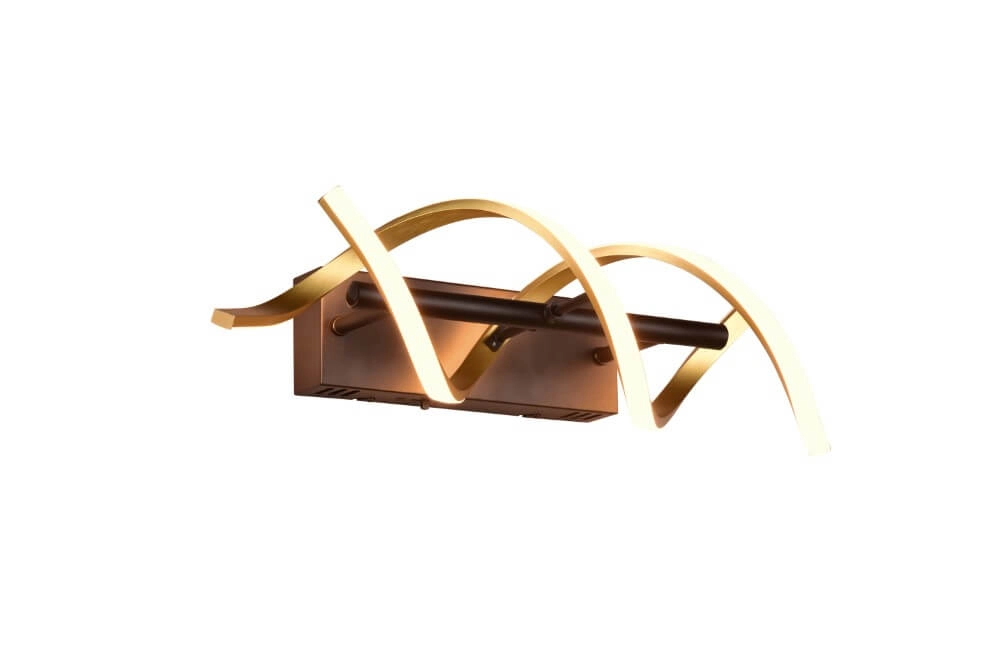 Design wandlamp Sequence zwart met goud Trio 4017807541861