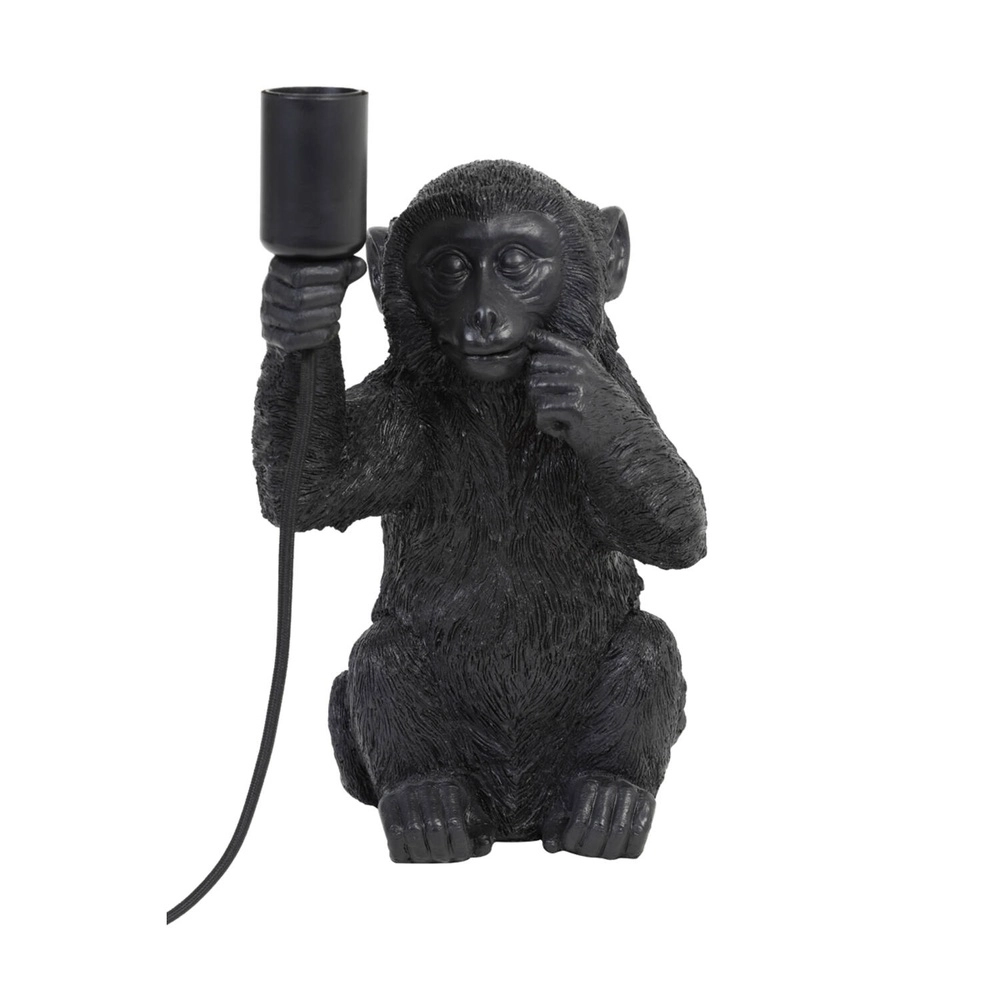 Tafellamp aapje Monkey zwart