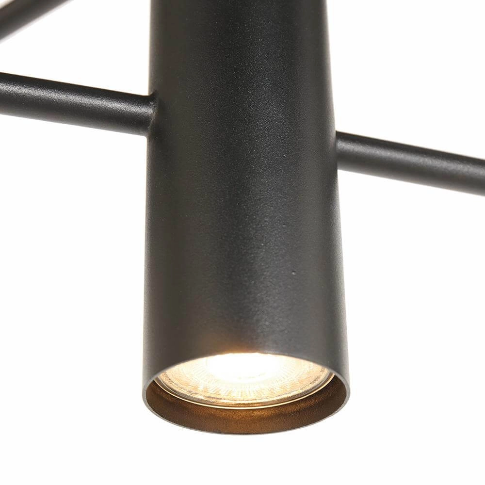 Design hanglamp Constellation zwart met smoke glas Steinhauer 8712746173031