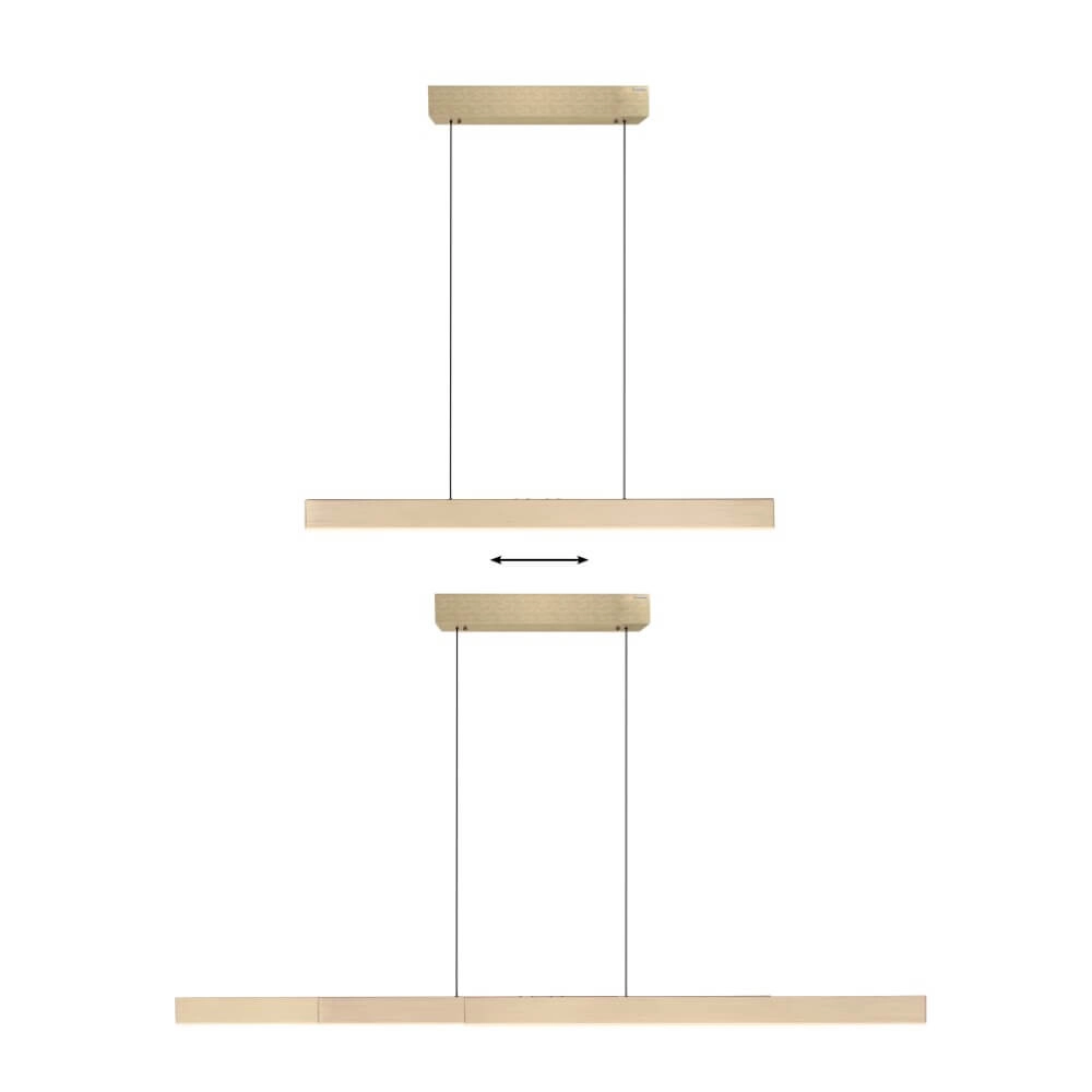 Design hanging lamp Pure Moto-Rise brass Paul Neuhaus 4012248371626
