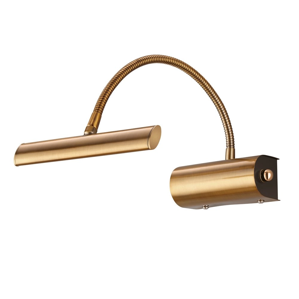 Led leeslamp Curtis oud messing