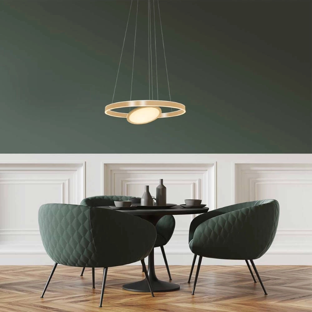 Led hanglamp Ringlux 2x led goud Steinhauer 8712746167283