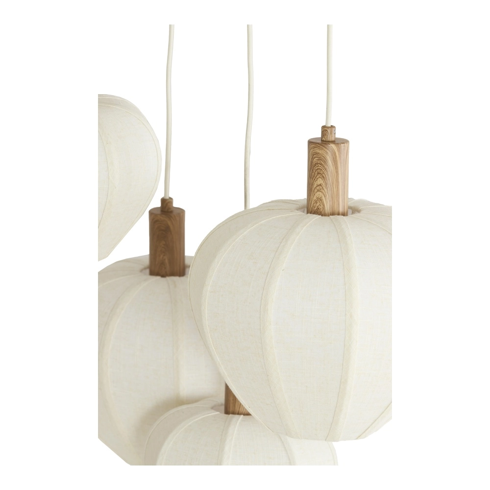 Japandi hanglamp Huxi 5-lichts licht Light & Living 8717807843441