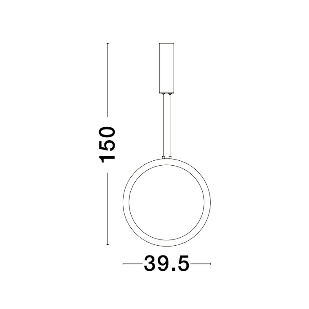 Ronde hanglamp Change Ø 39,5cm goud Lyora 5212017437280