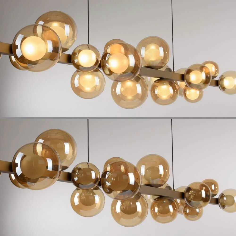 Unieke hanglamp Pure E-Popup 18-lichts brons Paul Neuhaus 4012248384428