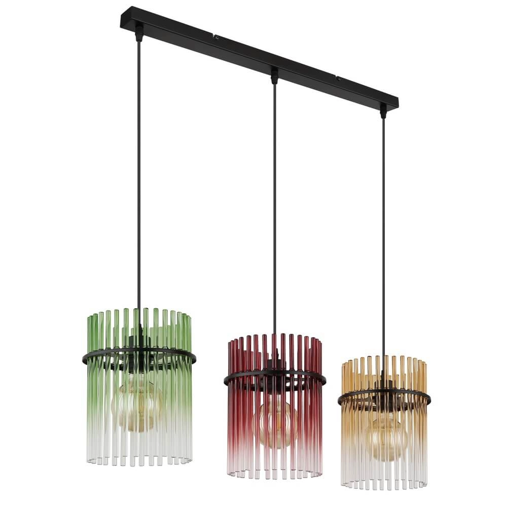 Gouden hanglamp Gorley met glas 3-lichts Globo 9007371452811