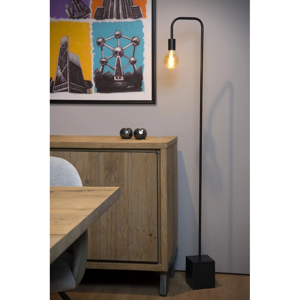 Vloerlamp Lorin zwart Lucide 5411212450685