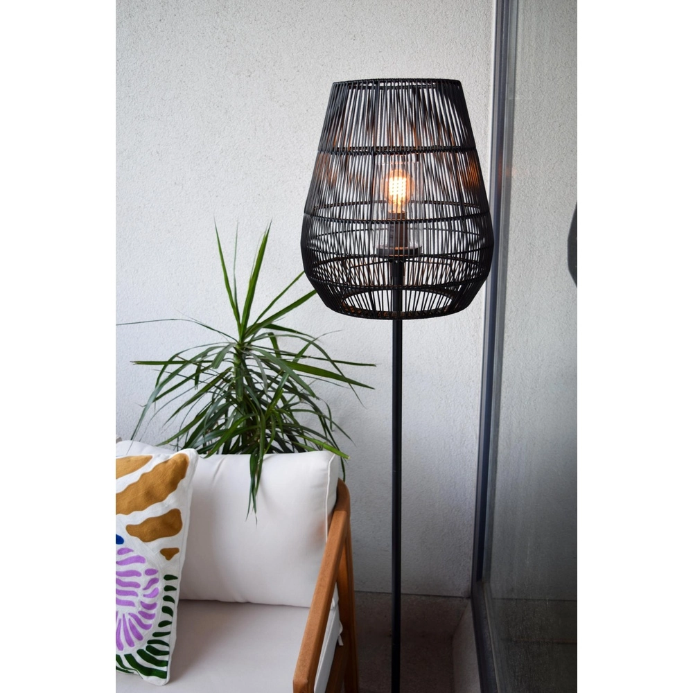 Vloerlamp Nerida zwart IP44 - Ø 35cm Lucide 5411212031907