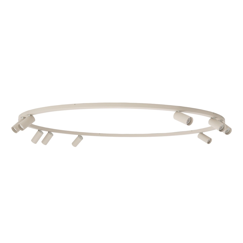 Cirkel opbouwspots Fourty 9x GU10 - beige Lyora 5903139119542