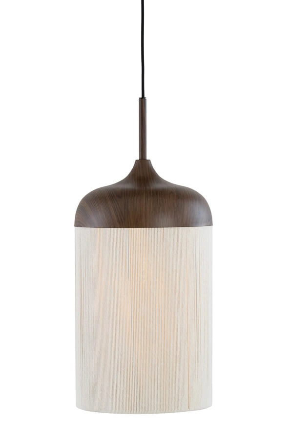 Hanglamp 3-lichts Dania donkere hout print Light & Living 8717807759612